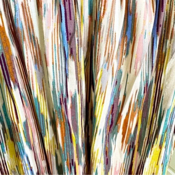 MISA Myka Ikat Strapless Cutout Smocked Cotton Blend Dress Size S NWT - Picture 11 of 13